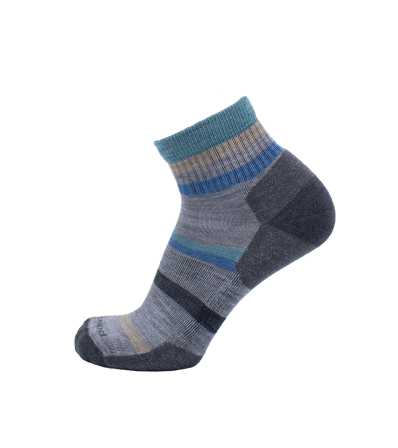 Socks Point6 Mixed Stripe Light 1/4 Crew Summer 2025