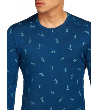 Icebreaker M's 200 Oasis LS Crewe Ski Day