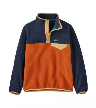 Детски Полар Patagonia Kids' Lightweight Synchilla Snap-T Fleece Pullover
