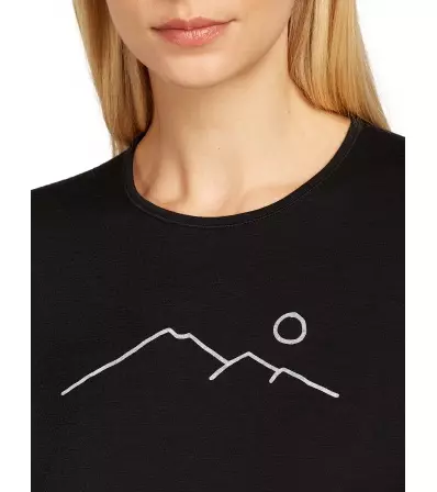 Icebreaker Women's Merino 200 Oasis LS Crewe Rainer Ridge