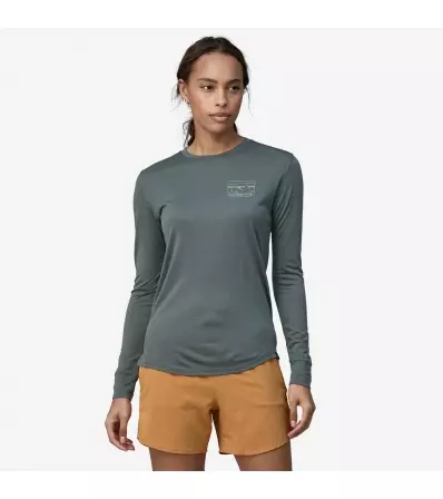 Patagonia W's Long-Sleeved Capilene Cool Merino Graphic Shirt