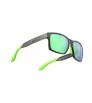 Sunglasses Rudy Spinair 57 Crystal Graphite - Polar 3FX HDR Multilaser Green Lens