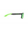 Sunglasses Rudy Spinair 57 Crystal Graphite - Polar 3FX HDR Multilaser Green Lens